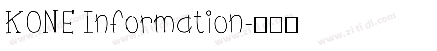KONE Information字体转换